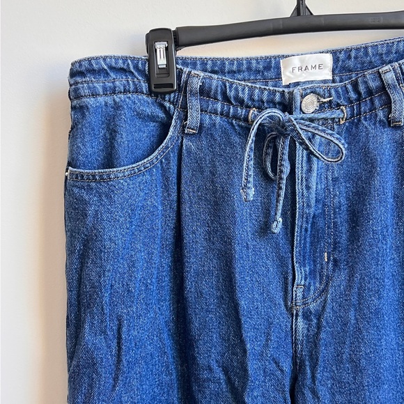Frame Denim Blue Drawstring Pants - Picture 3 of 13